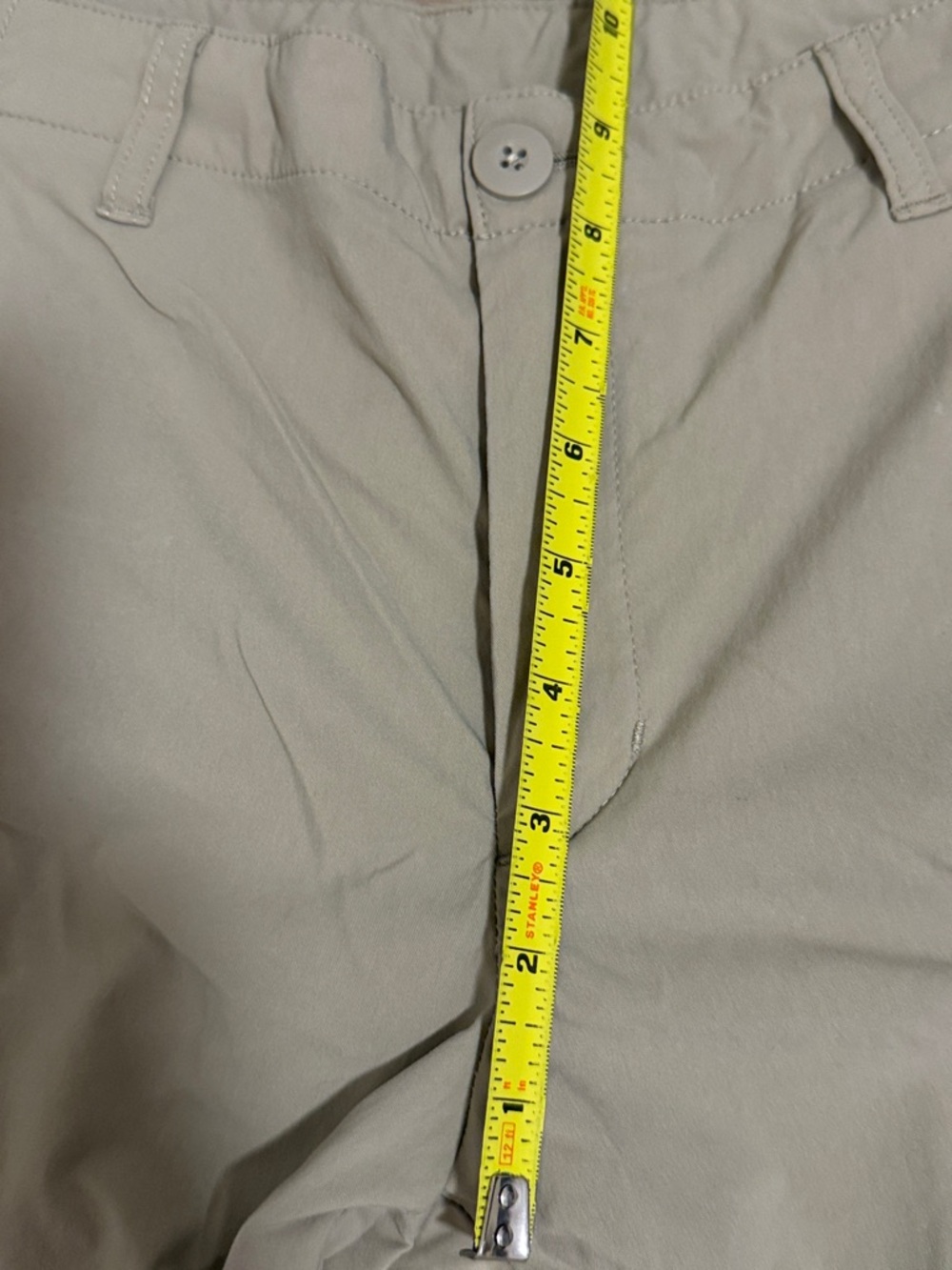 Patagonia Hiking Pants Womens Sz. 6 Beige Khaki Nylon Roll Tab Outdoor Gorpcore - Picture 6 of 8